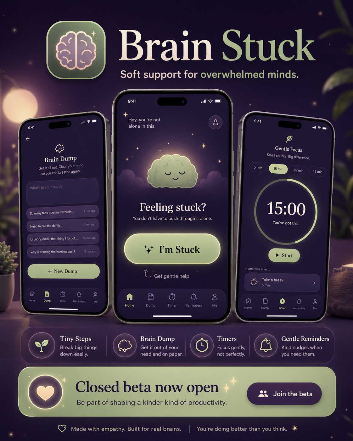 Brain Stuck app preview graphic